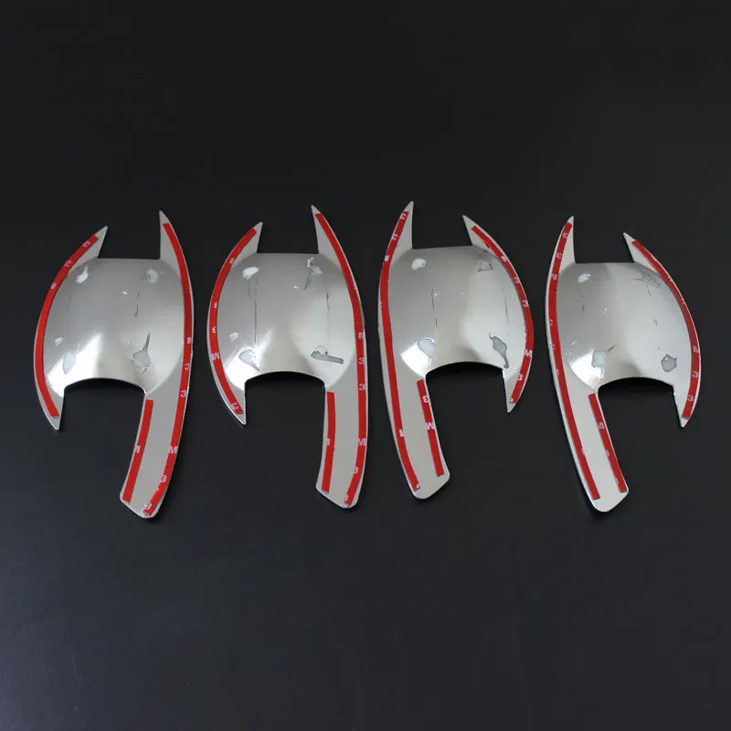 ABS Door Handle Insert Bowl Trim Handles Cover For Mitsubishi L200 Triton 2006 2007 2008 2009 2010 2011 2012 2013 2014 view 4