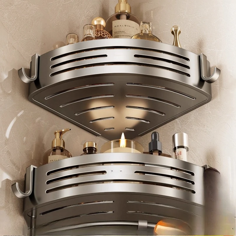 

Бытовая портативная полка для ванной комнаты без перфорации