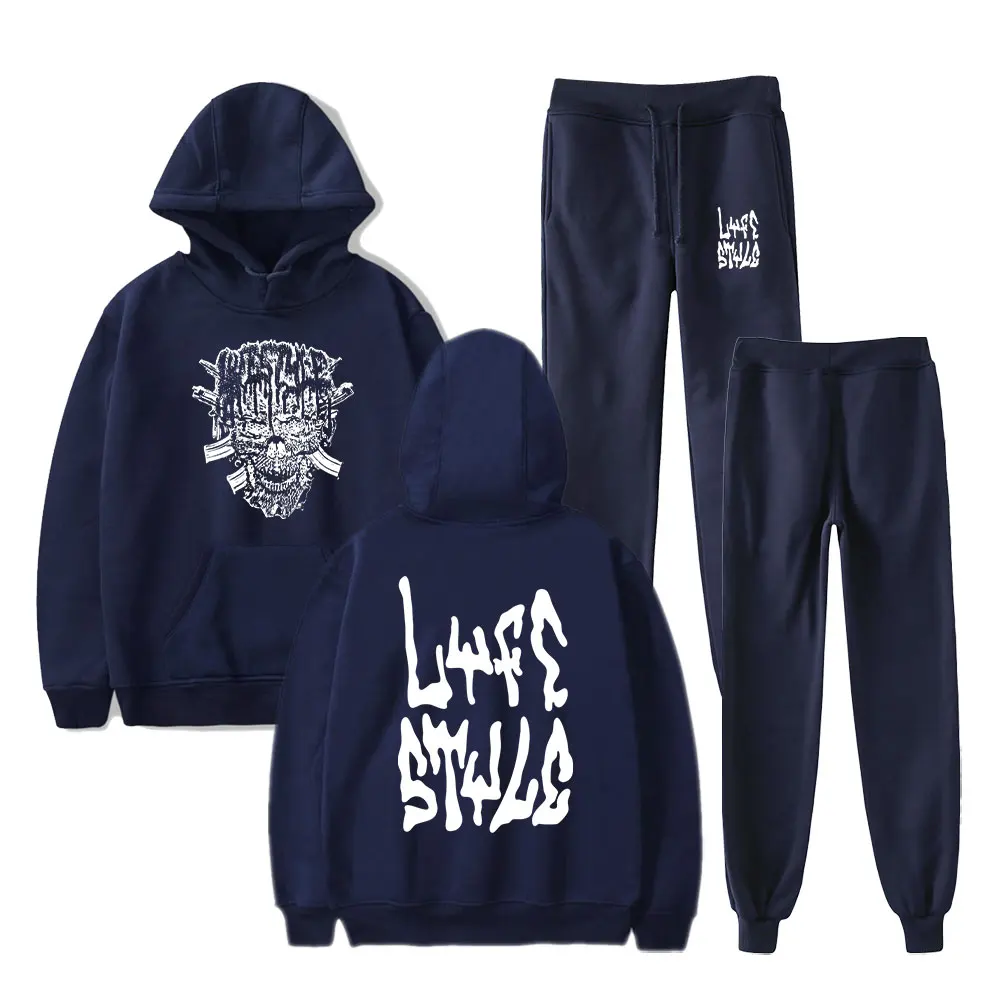 

Yeat Lyfestyle hooded suit drawstring Sweatshirt men/women ripper hip hop pullover