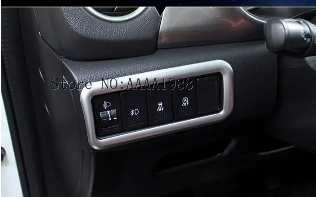 For Suzuki Vitara 2016 2017 2018 2019 Car Detector Stick Styling Cover ABS Chrome Front Head Light Switch Trim Frame Lamp