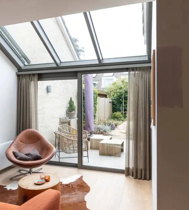 

Full Vision Doors Custom Design Glass Sliding Door Balcony Patio Sun Room Glass Door with Double Tempered Glass Sliding Doors