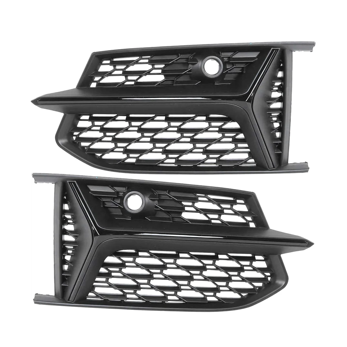 Front Bar Surround Honeycomb Grid Fog Light Grille Car for Audi A6 C8 S6 2019 2020