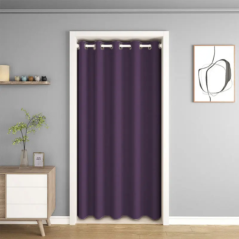 Solid Color Shading And Thermal Insulation Partition Door Curtain, Wardrobe Door Curtain, Bedroom And Living Room Door Curtain