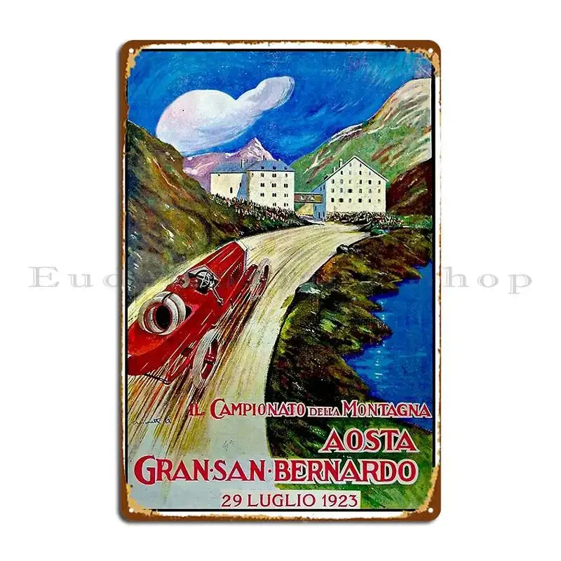 San Bernardo Grand Prix Auto Racing impresión carteles de Metal Club Vintage Mural cine impresión cartel de estaño cartel