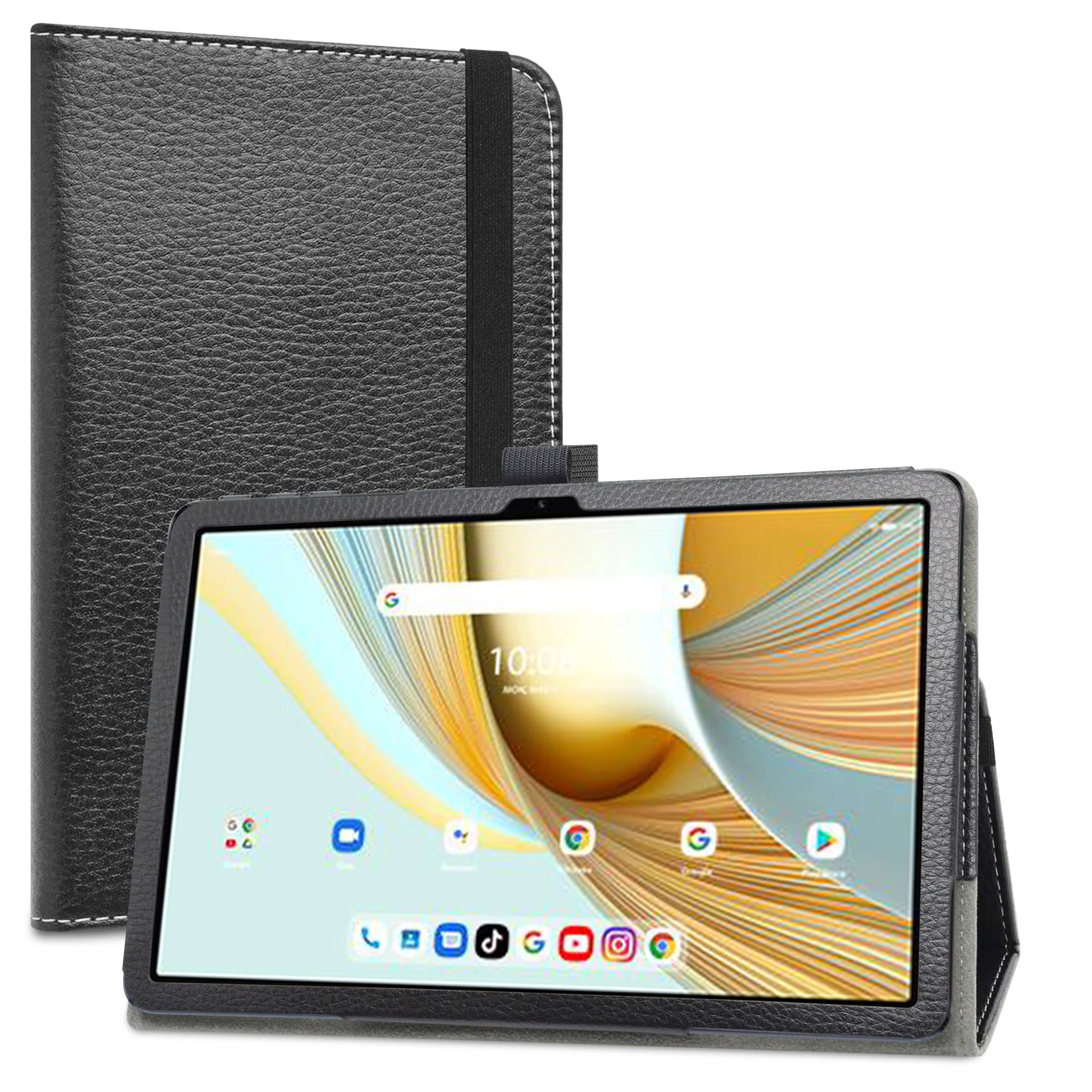 

Case For UMIDIGI G3 Tab/Vortex ZTAB10/Vortex T10M Pro/Vortex Z Tab 10 10.1" Tablet Folding Cover with Elastic Closure