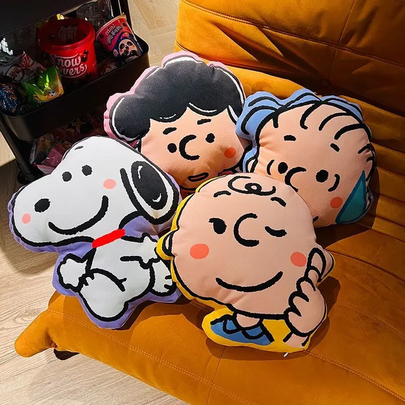 

Snoopy cartoon cute doll plush toy creative personalised home decoration sofa bedroom cushion throw pillow gift wholesale