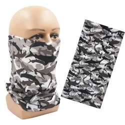 Hot Sale Camo Neck Gaiter UV Protection Quick-dry Seamless Bandana Fishing Hiking Outdoor Sport Bandannas Camouflage Face Shield