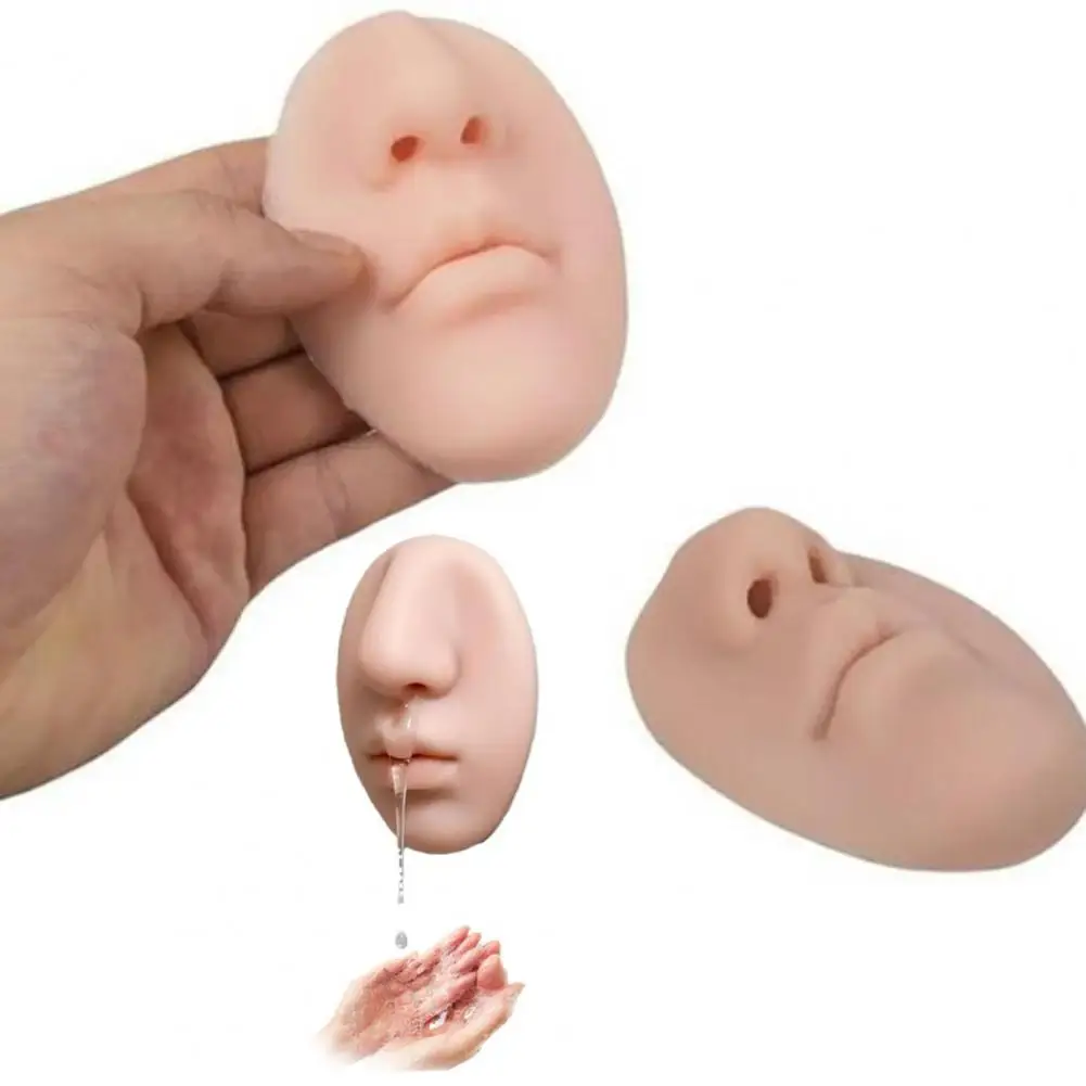 

Nose Soap Dispenser Realistic Nose Shape Wall-mounted Soap Dispenser Silicone Liquid Pump with Strong Adhesive Backing