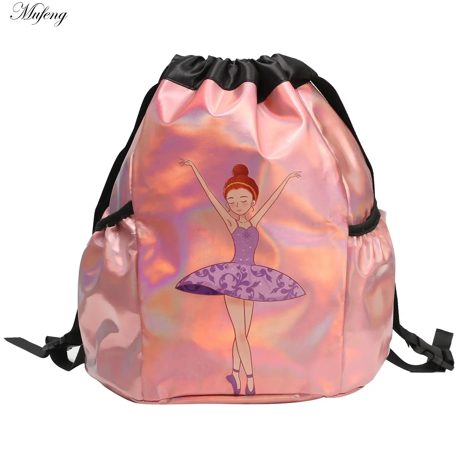 Kid Ballet Bag for Girl Ballerina Dance Bag Large Capacity Waterproof Gym Backpack Adjustable Dance Bag Schooling Travel Handbag