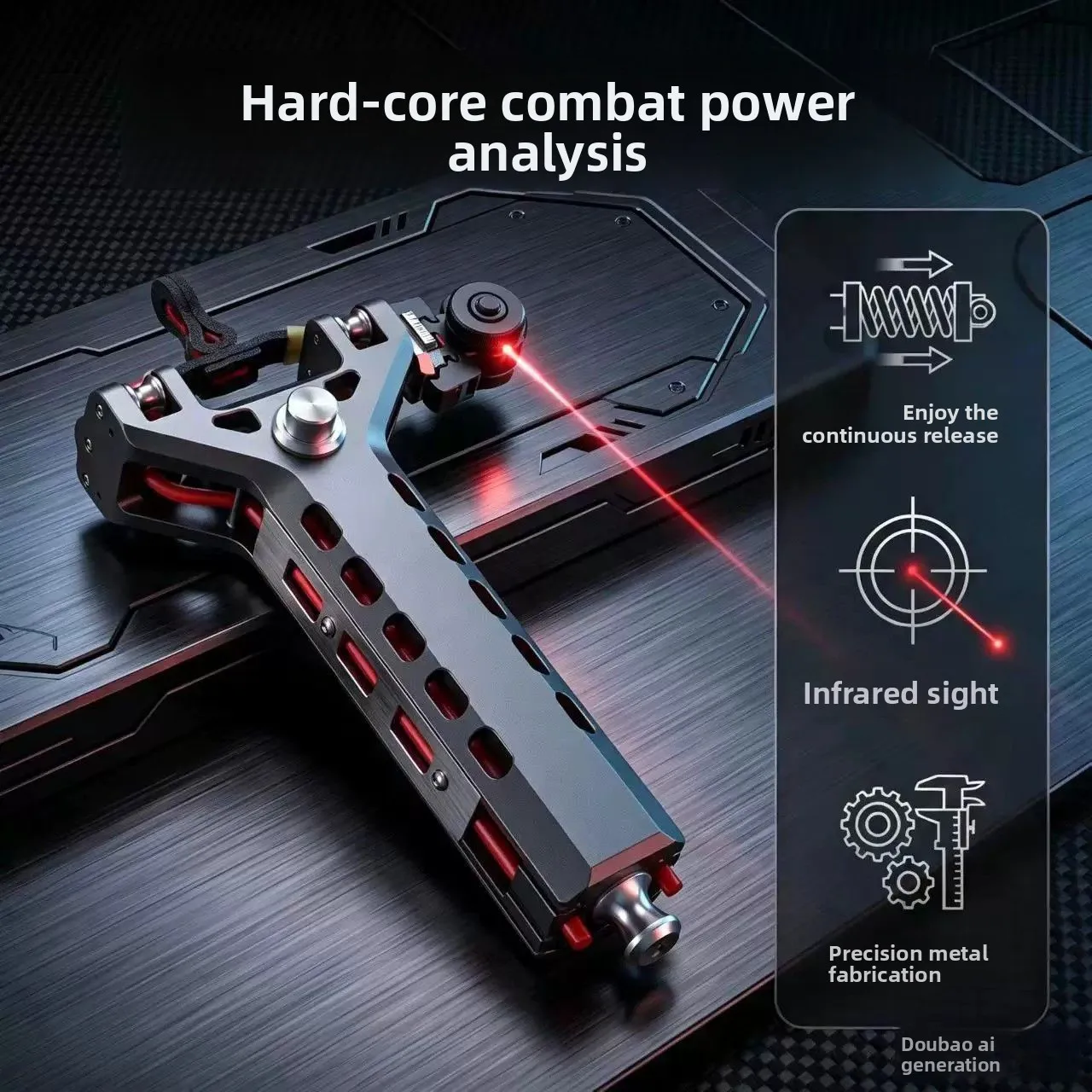 Automatic Slingshot Mechanic AUTO LOADING Continuous Adult Specific Powerful Competitive High-precision 3D PLASTIC Rapid Fire