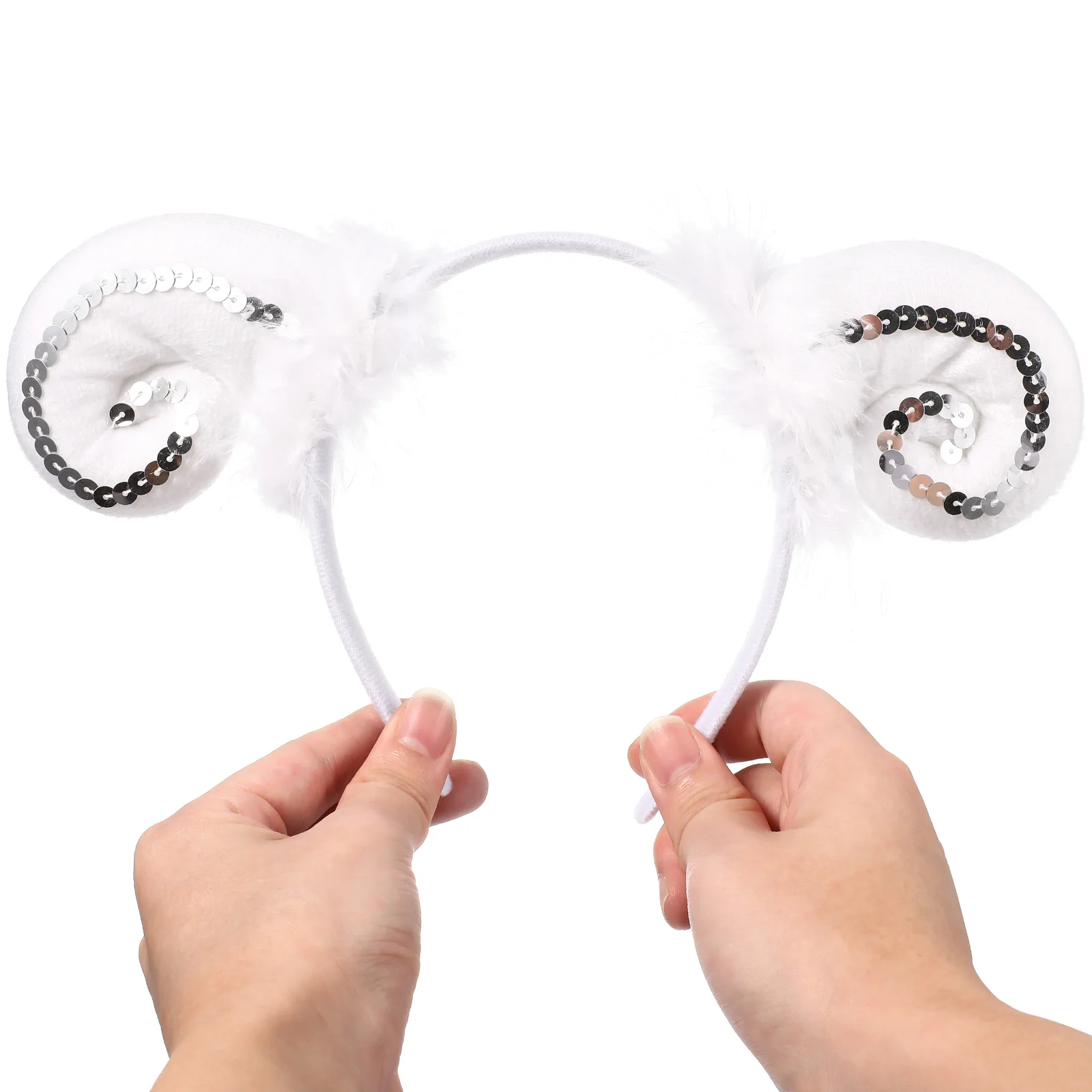 

Sheep Headb Ears Tail Set Costume Accessory Animal Props Cloth Bowtie Women Cosplay Party Christmas Masquerade