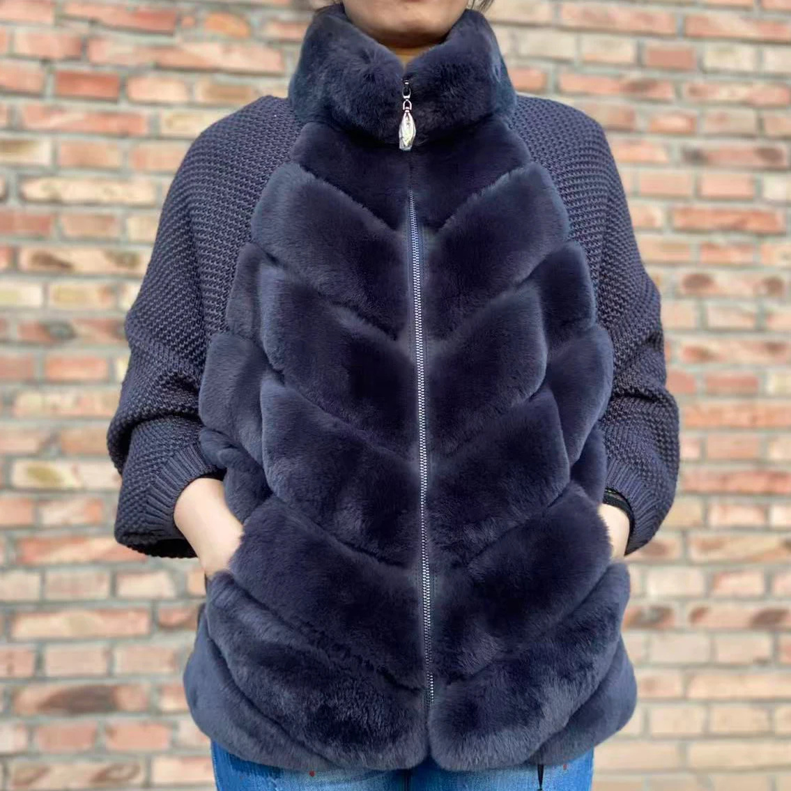 Black Friday Bestseller | Winter Rex Rabbit Fur Sweater Jacket | LAST STOCK • Lock Price | In Stock Select Sizes Only 250811