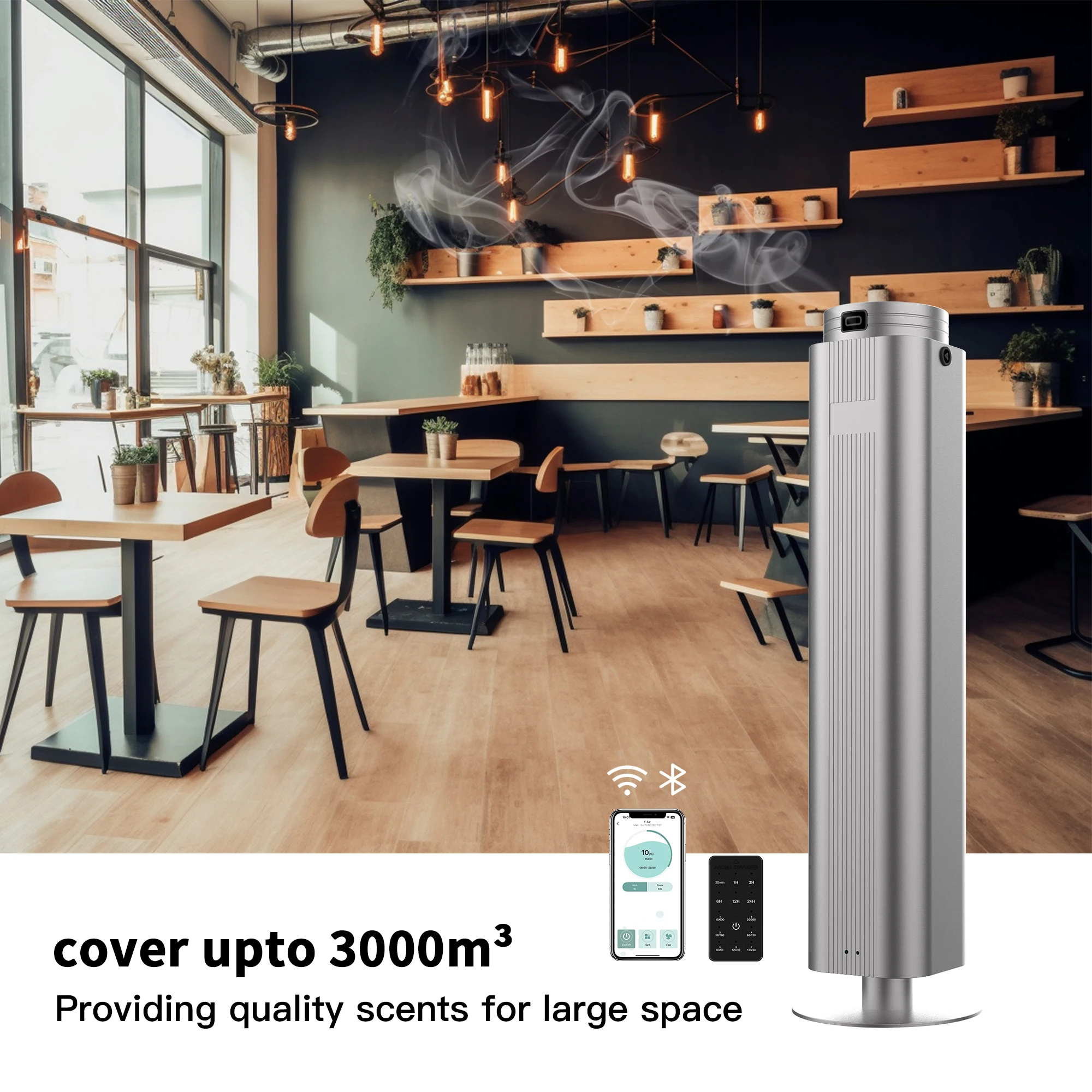 s Luxury Smart Commercial  Appliances B2B Aluminum Big Capacity  Manual Control Aroma Diffuser Big Area Humidifier