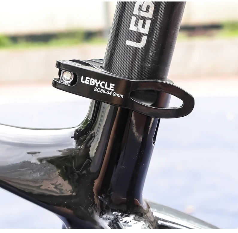 LEBYCLE MTB Rennrad Schnellspanner-Sattelstützenklemme aus Aluminium, Fahrrad-Sattelrohrklemme 28,6/31,8/34,9mm, Fahrrad-Sattelstützenklemmen-Teile – Detail 7