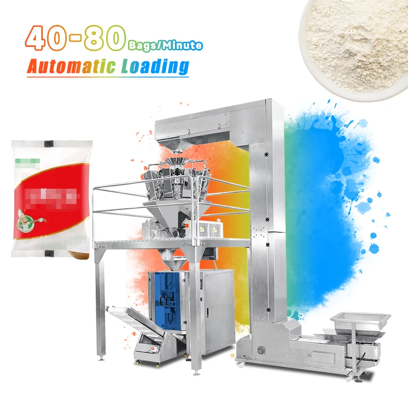 Automatic Powder Packing Machine Vertical VFFS for Milk Packaging Equipment OEM Factory Direct for Daily Use for Home Office