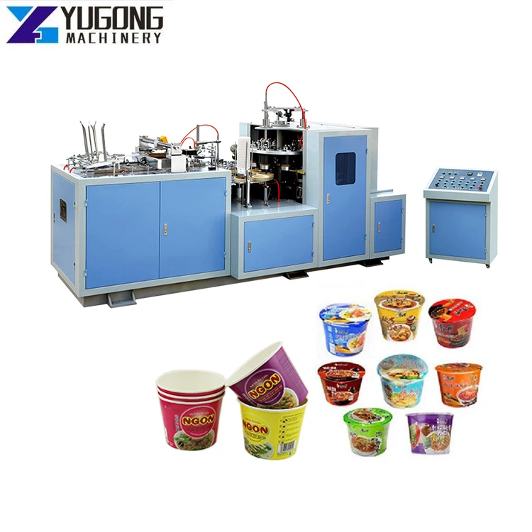 YUGONG 3-12oz Disposable Paper Bowl Machine Bowl Paper Salad Machine High Speed Paper Bowl Craft Paper Bowl Making Machine