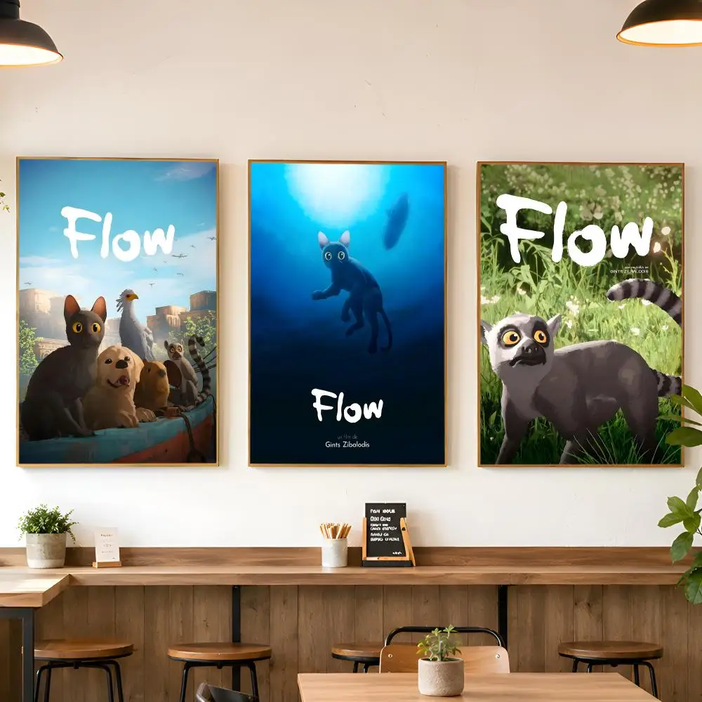 Movie F-Flow 2024 Poster Matte Wall Peel And Stick Decor Bedroom Living Room Office Dorm Home