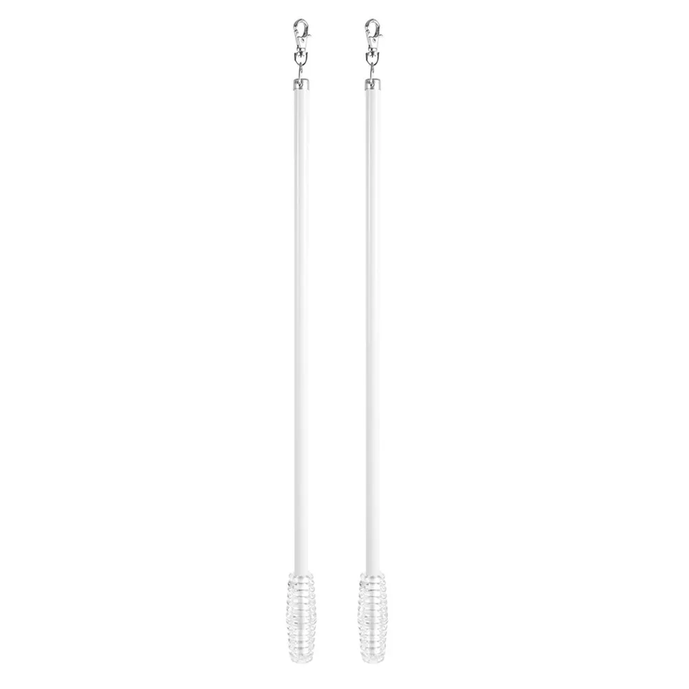 2Pcs Curtain Pull Rod Aluminum Alloy Manual Operation Lightweight Portable Curtain Rods for Drapes and Grommet Curtains Smooth