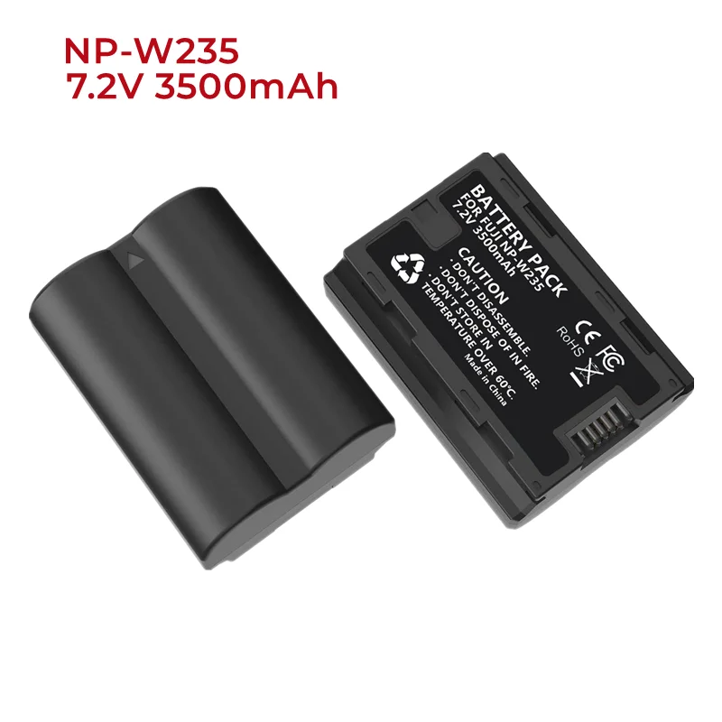 1-5 Pack 7.2V 3500mAh Power Battery for FujifilmNP-W235 & Compatible withFujifilm X-H2S, GFX 50S II,GFX 100S,X-T4,and VG-XT4