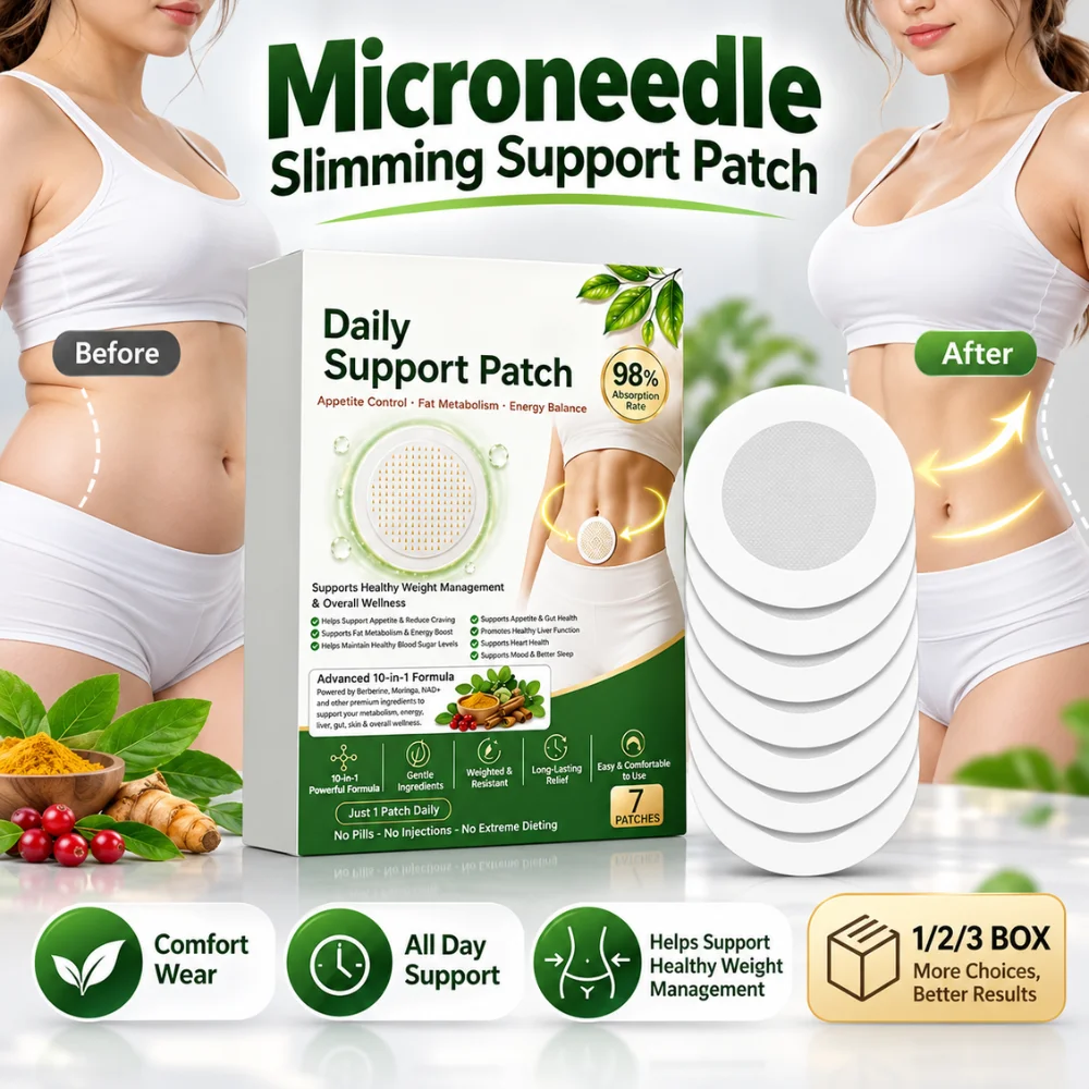 Microneedle Body Patches 7Pcs Moringa Extract Ultra Thin Skin Friendly Adhesive Botanical Patch for Comfortable Daily Wear Body