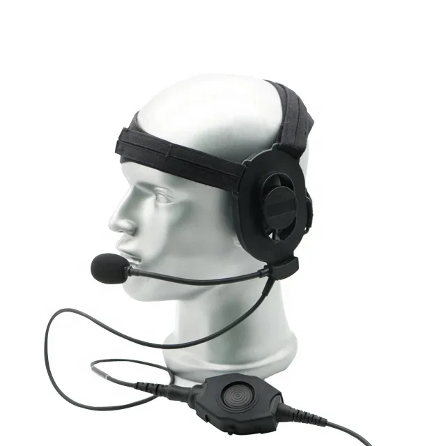 Headset IP67 Noise Cancelling Amp Headset Tactical  Bluetooth Headphone No Wired Radio Communication U229 Plug