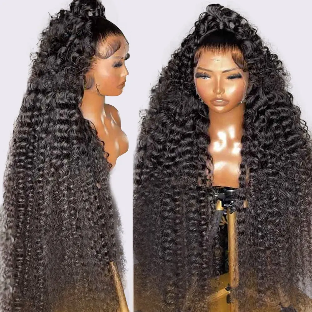 

40Inch Curly Wig 13x4 13x6 HD Lace Frontal Wig Brazilian Water Wave Wig For Women Deep Wave 360 Full Lace Wig Human Hair On Sale