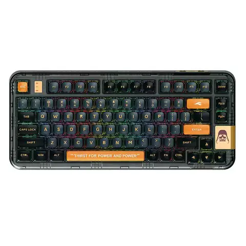 CoolKiller CK75 clavier mécanique rétro-éclairage rvb trois modes clavier de jeu échange à chaud 80 touches joint clavier de jeu sans fil cadeau