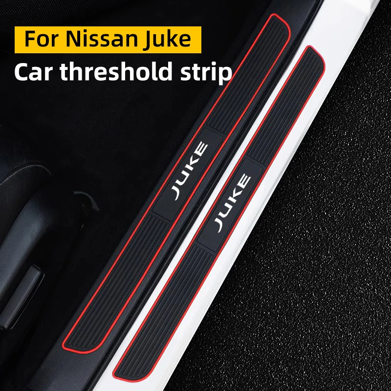 

For Nissan Juke F15 F16 Car Door Sill Anti Scratch Trunk Protection Silicone Decorative Threshold Strip