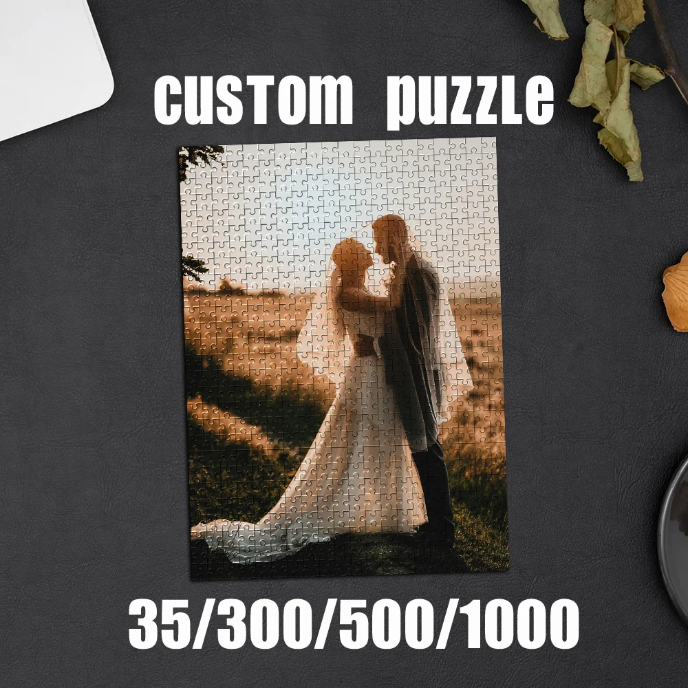 Personalized Custom Photo Puzzle Customized Outdoor Wilderness Sunset Romantic Wedding Puzzle Assembling Picture