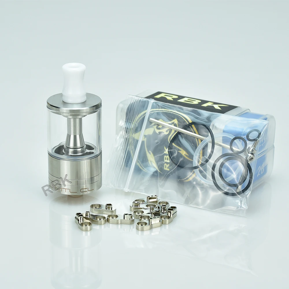 Imagem -03 - Wolfcoolvape Dvarw Mtl cl Rta Mtl Vape Rta Tanque 22 mm Tanque com 11 Inserções de ar 316ss Único Coil Deck Rebuildable Tanque Atomizador