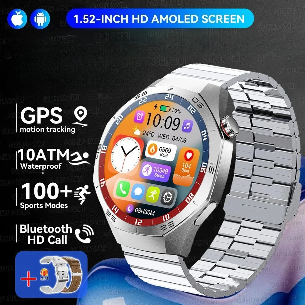 

Умные часы XIAOMI 2026 с AMOLED-экраном для мужчин, спортивные режимы, Bluetooth-звонки, измерение пульса, водонепроницаемость 10ATM, для Android и iOS