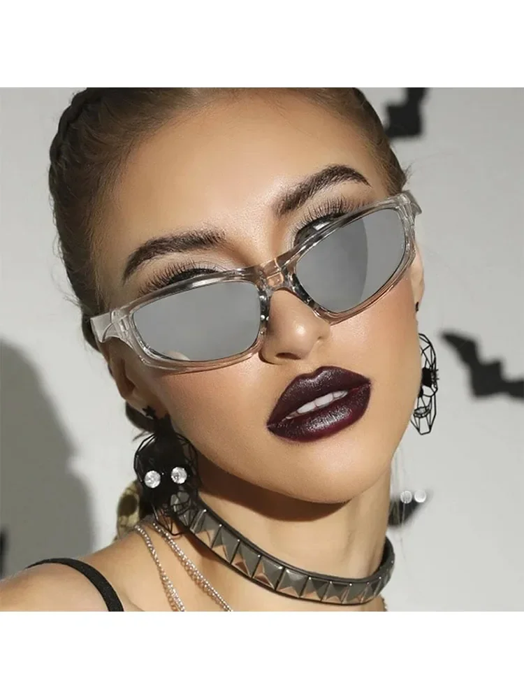 AliExpress OPUYYM Fashion Y2K Sunglasses Women Silver Oval Shades Sports Cycling Sun Glasses Aesthetic Eyewear For Men Outdoor UV400 Oculos De Sol