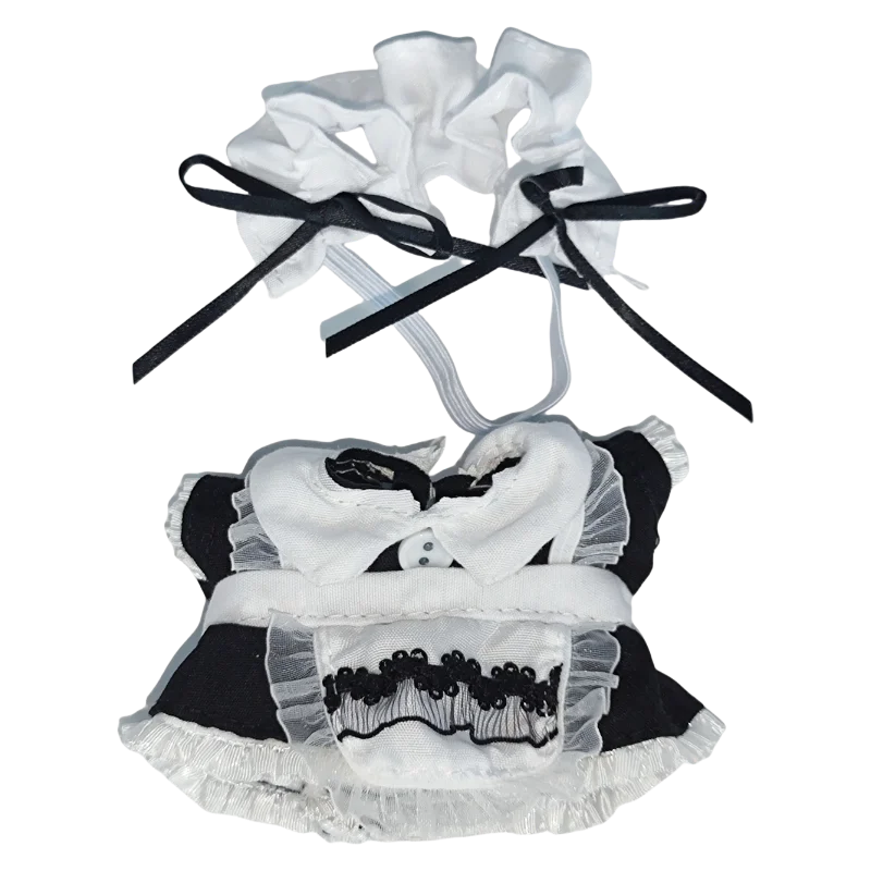 

For 15-17cm Clothes for Labubu Blind Box Doll Uniform Doll Maid Set