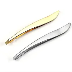 1pc Stainless Steel Eyebrow Clamp Forceps Beauty Tools Eyelash Clip False Eyelash Tweezers Makeup Tools Eyelash Tweezers Lash