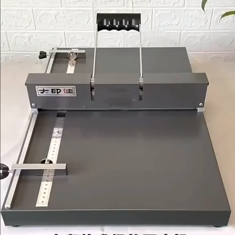 Desktop  Paper Creasing Machine with Book Gutter Stop，Mini 35/45CM Manual Paper Creaser，Solid-line Scoring Machine