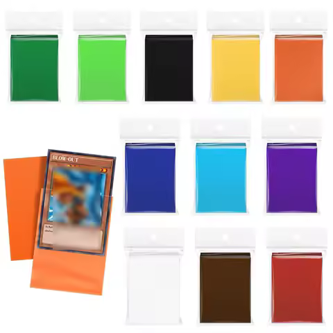 50Pcs Japanese Size Card Sleeves for Trading Cards,Matte Card Sleeves Deck Card Protectors Fit for YGO Game Card,(14 Colors)