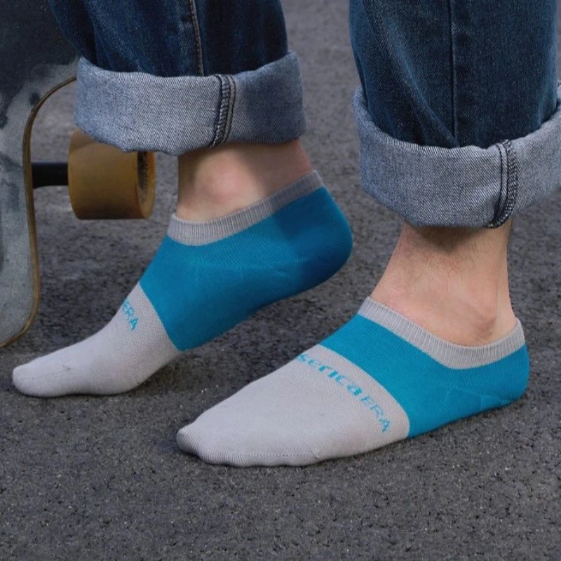 Youpin ถุงเท้าผู้ชาย3คู่/ล็อต, ถุงเท้าลำลองกันแบคทีเรียระงับกลิ่นถุงเท้ากีฬาระบายอากาศได้สวมใส่สบาย