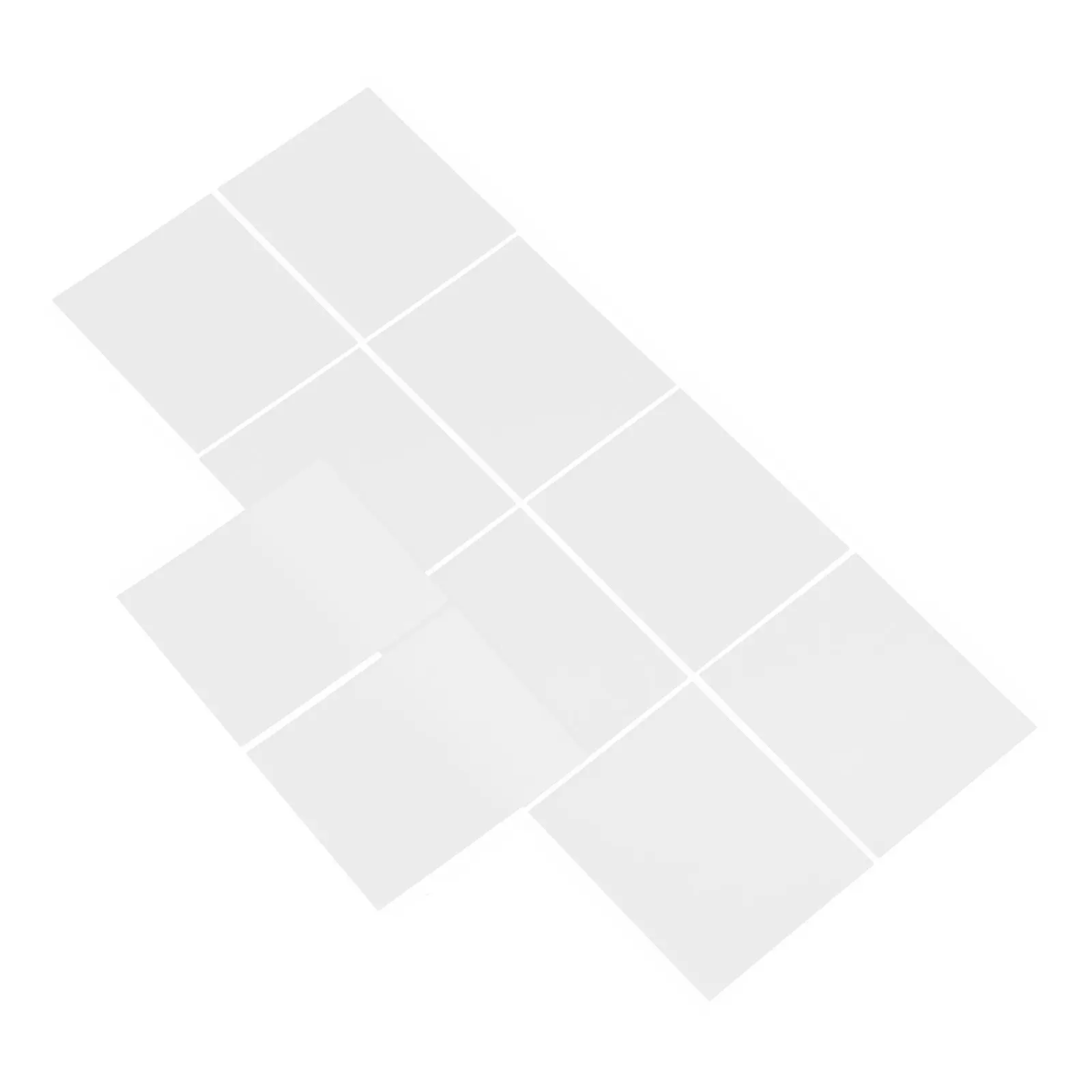 

10Pcs LED Diffuser Film Sheets Adhesive White Plastic Light Diffuser Sticker for LED Strip Ceiling Light Panel Soft Glow