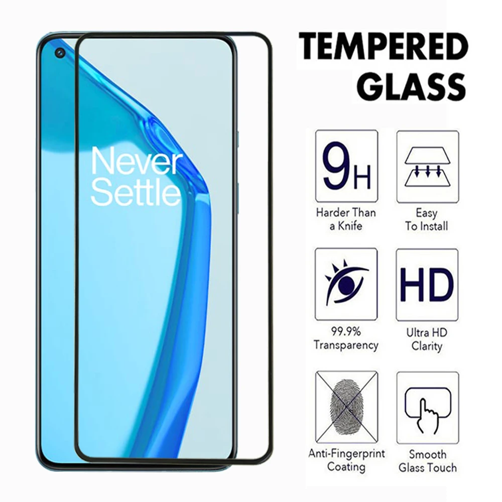 9H Hardness Tempered Glass For Oneplus 7 8 9 10 Screen Protector For Oneplus Nord 7T 9R 9RT 10R 10T Transparent Protective Film