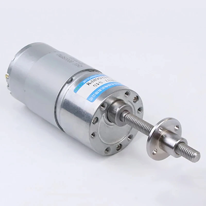 JGB37-545 M6 DC Gear Motor 12V 24V Moteur à arbre à vis 37mm Régulation de vitesse Can CW CCW Couple élevé Moteur à basse vitesse