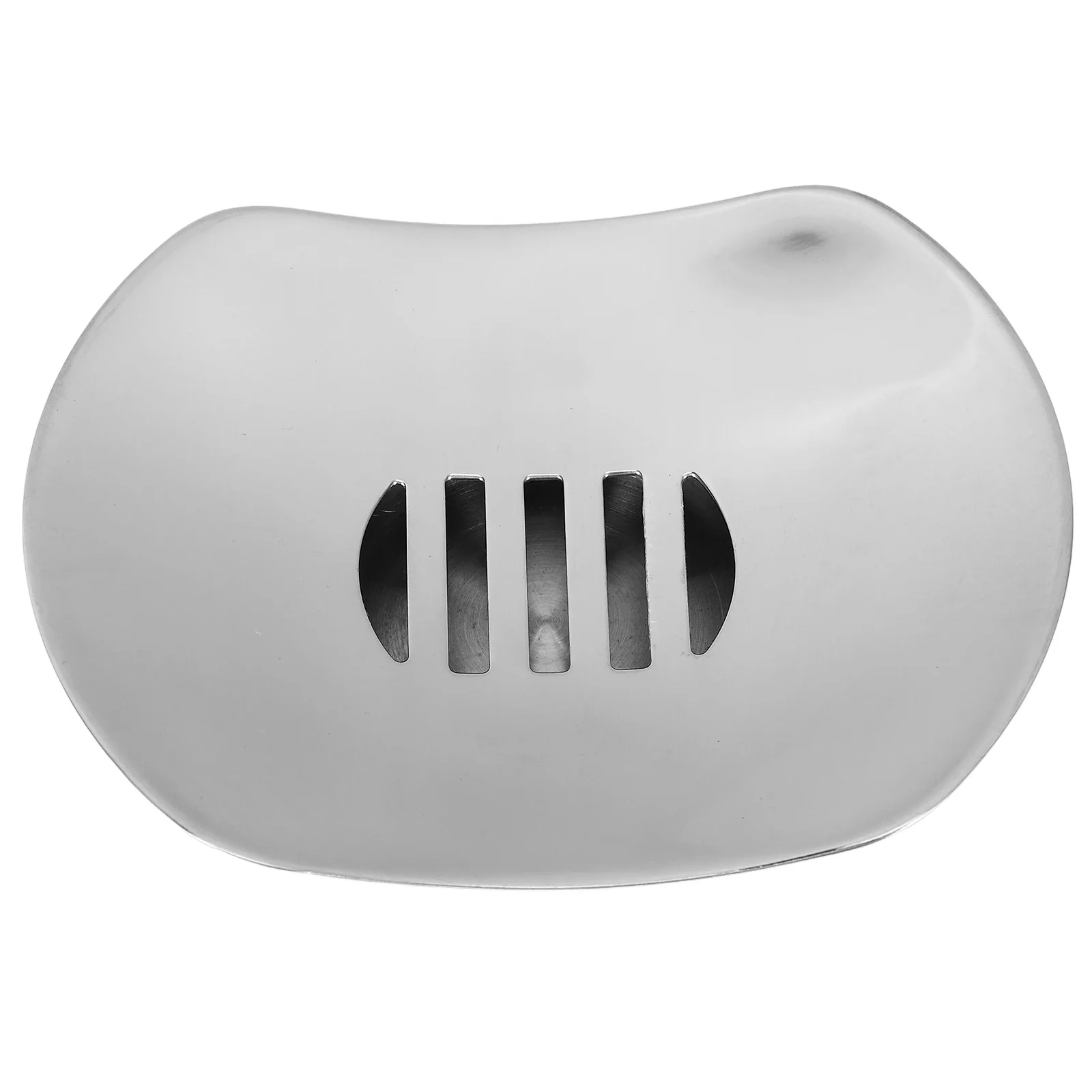 

1pc Stainless Steel Soap Dish Drainable Soap Tray Storage Container For Bathroom Kitchen Home Silver Modern Design