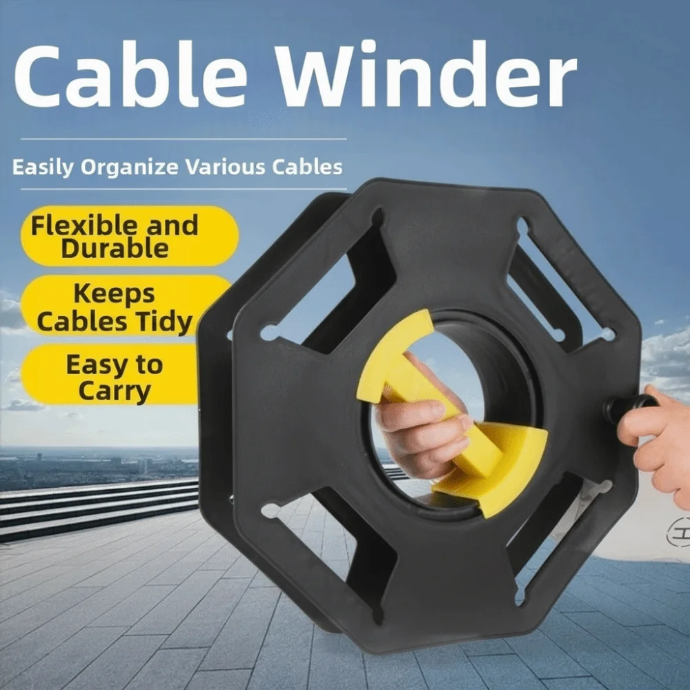 Heavy Duty Anti-winding Wire Reel Hexagonal Frame Plastic Cable Reel Multi Purpose Anti-pressure Winding Reel