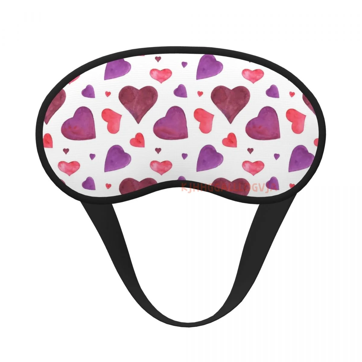 Pink Love Hearts 1pc Sleeping Mask Eyepatch Eye Cover For Travel Relax Sleeping Aid Eye Patch Shading Eye Mask