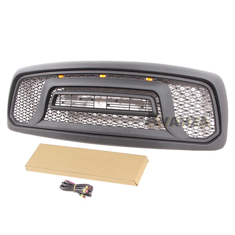Front Grille Fit For Dodge Ram 1500 2002-2005 2006-2008 2009-2012 Black Grill