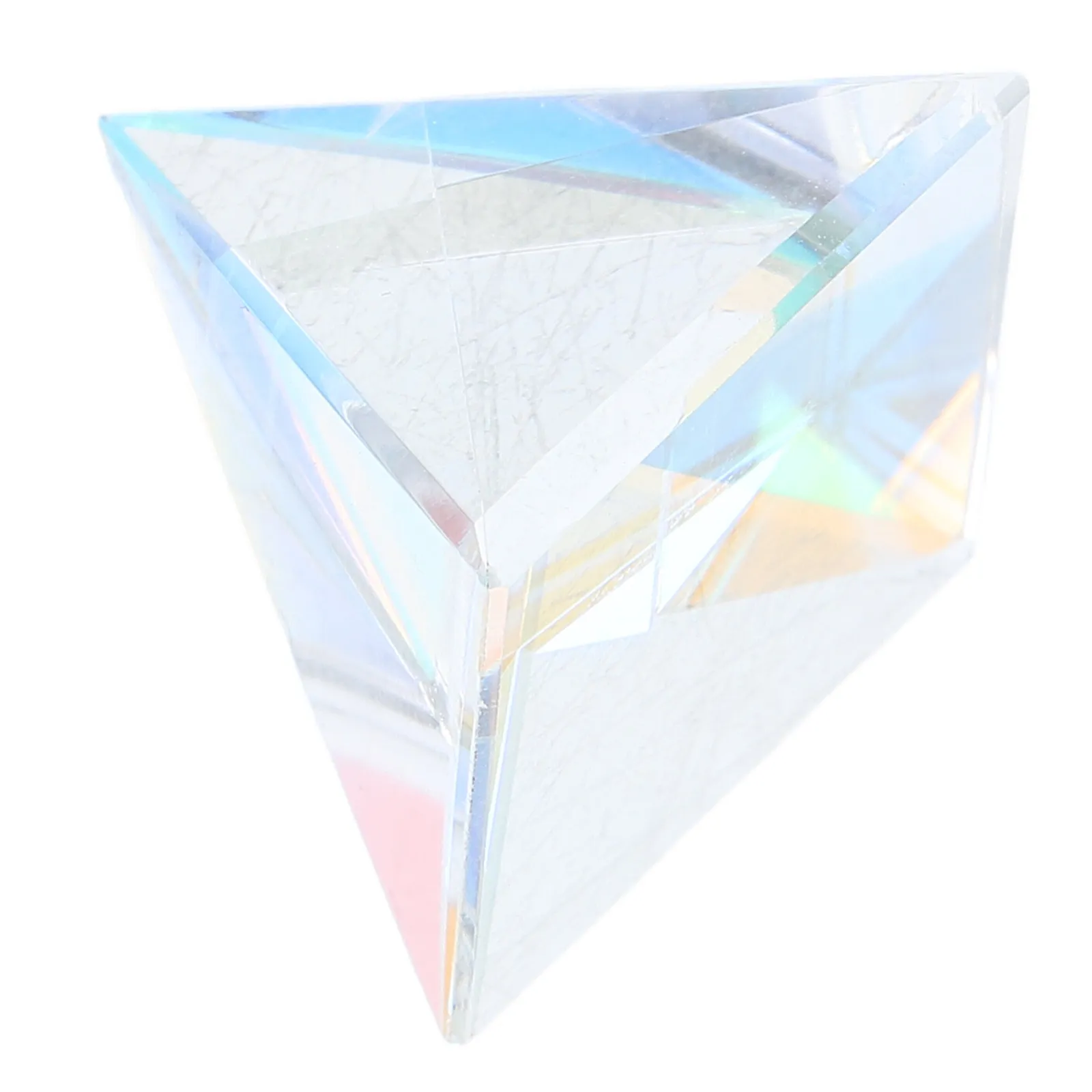 

Набор из 1 шт. Солнечный ловец света: призма-пирамида с уникальным цветовым эффектом, ручная работа, стеклянный оптический декор для дома, окна, сада, стола