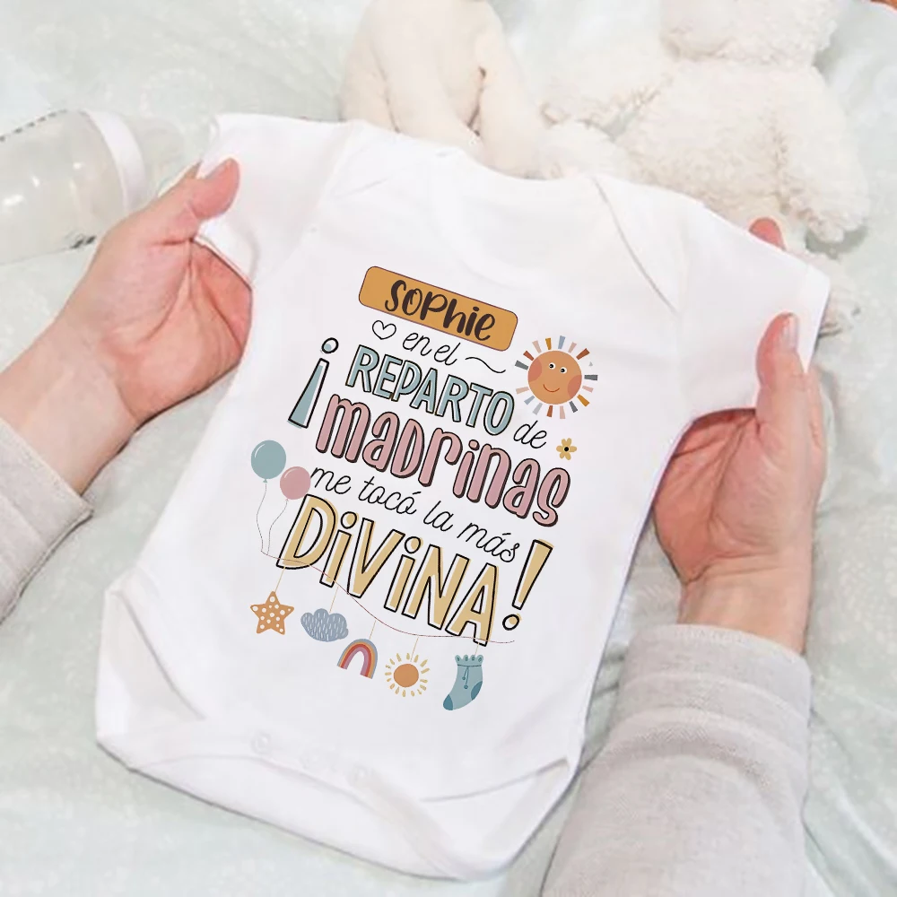 Personalized Baby Bodysuit in The Godmothers Cast I Got The Most Divine Printed Infant Romper Custom Name Newborn Outfit Clothes