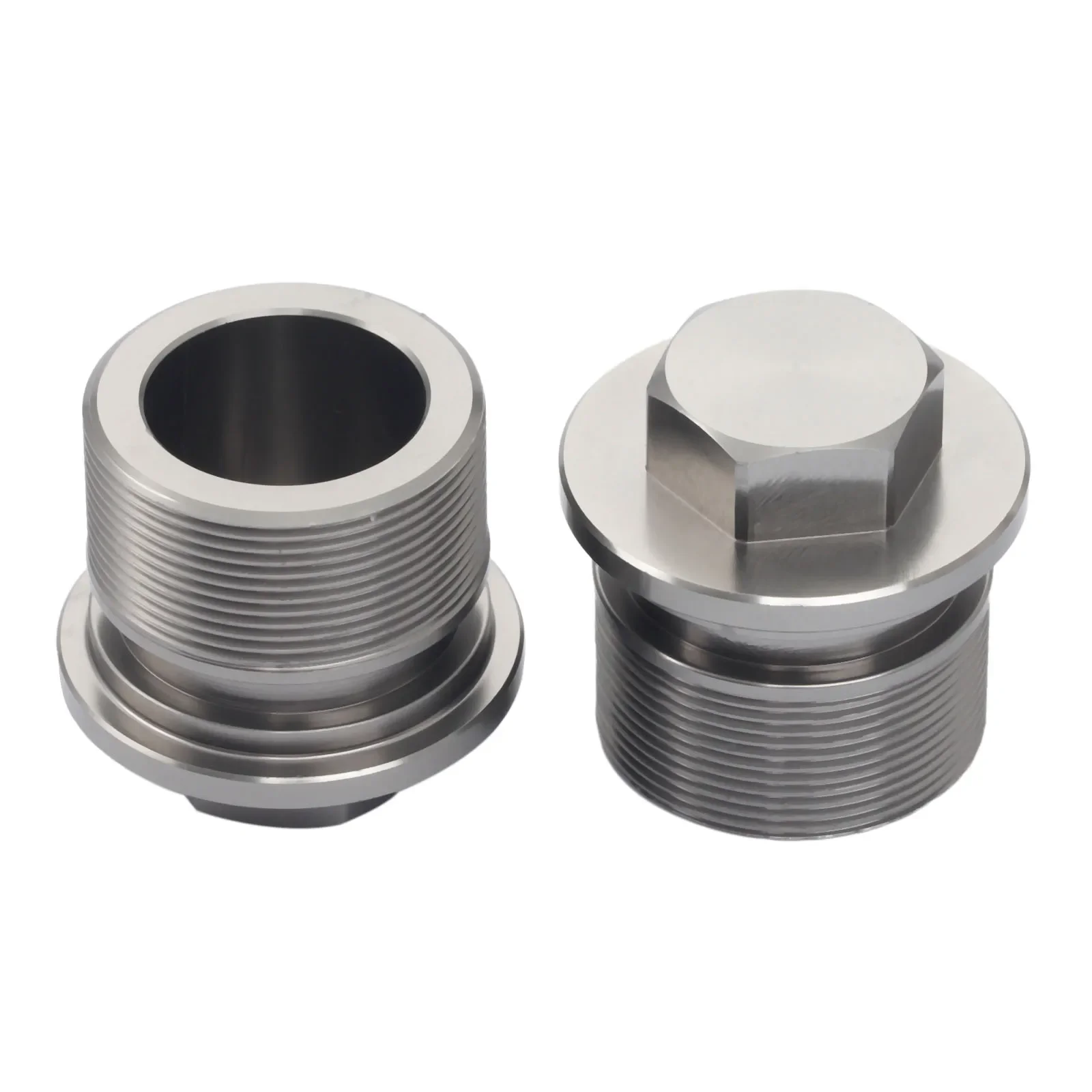 

2Pcs(1 Pair) Motorcycle CNC Aluminum Front Shock Absorber Fork Screws Cap Cover Fit for Honda CBR 150/CBF 125,Gray/Orange Color