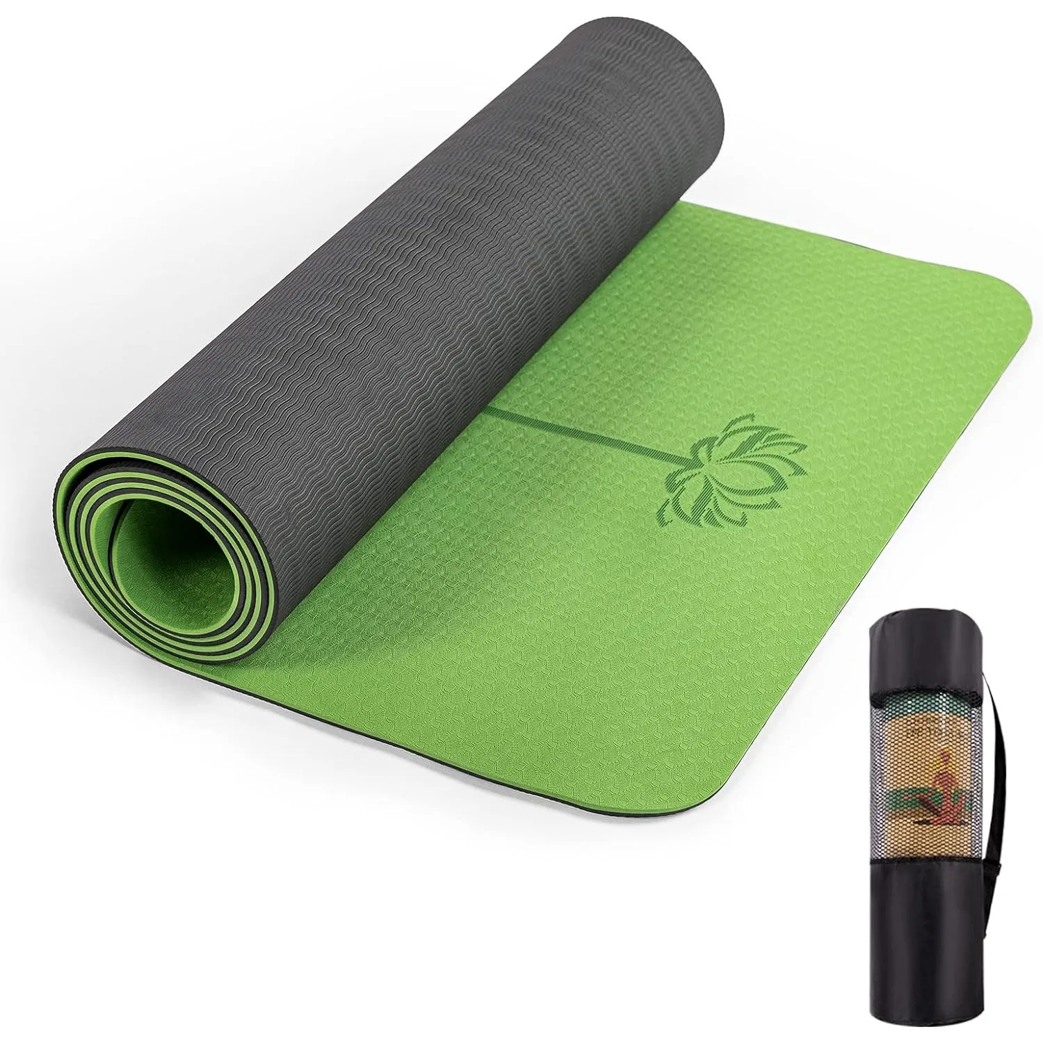 

UMINEUX Yoga Mat Extra Thick 1/3'' Non Slip Yoga Mats for Women Eco Friendly TPE Fitness Exercise Mat with Carrying Sling