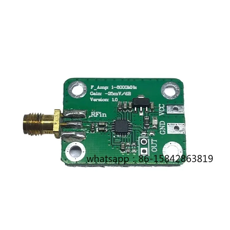 AD8318 RF Log Detector Module, 1MHz–8GHz Power Meter, 70dB RSSI for Ham Radio