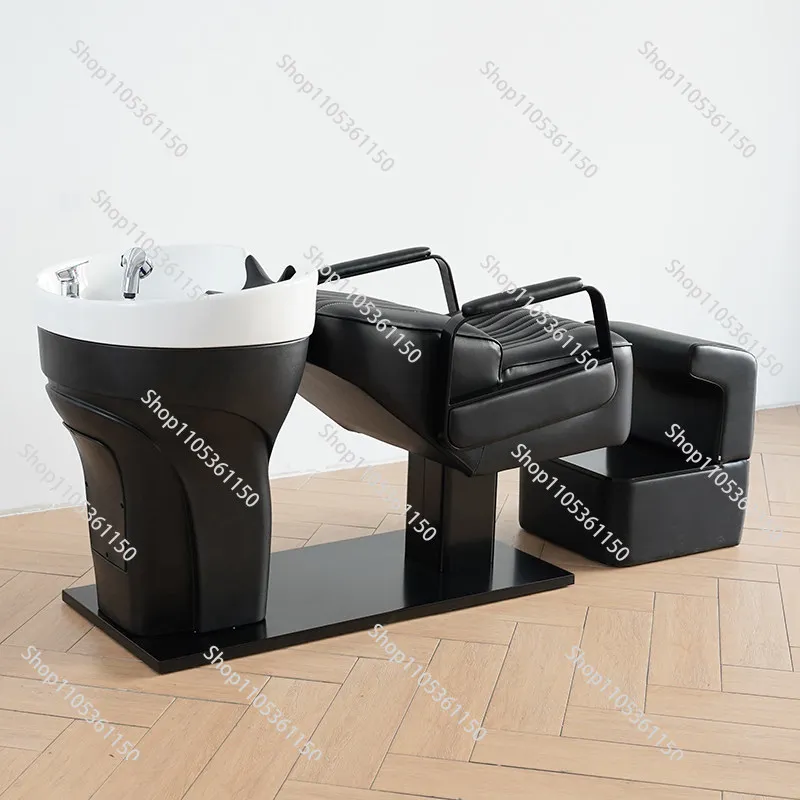 Shampoo bed Barber shop Hair salon Special flush bed Hair salon Simple ceramic basin Full lying tide shop Darth Vader high-end